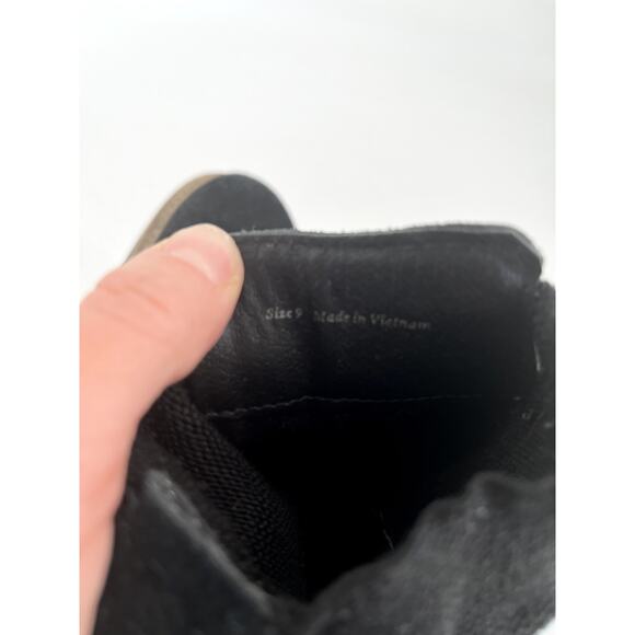 Dolce Vita Black Helen Suede Elastic Wedge Chelsea Boots - Picture 9 of 9